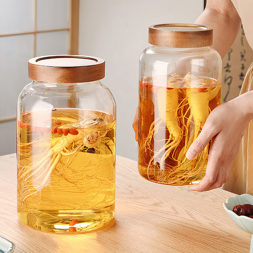 人参泡酒瓶高档家用酒罐带龙头