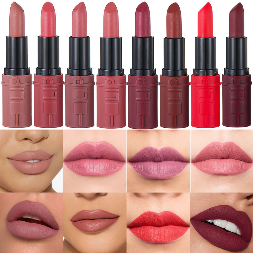 新款口红哑光雾面丝绒持久不掉色口红唇部化妆品