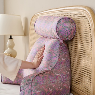 床头织锦沙发榻榻米靠垫软包孕妇护腰靠枕玩手机过冬护颈靠背飘窗