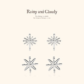 Rainy 高级感耳骨钉 十字星耳钉 and Cloudy刺绣管珠四芒星耳钉