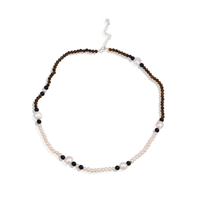 芭斯特｜珍珠虎睛玛瑙项链手链