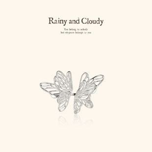 Rainy Cloudy蝴蝶咏叹调｜叠影开口戒指蝴蝶叠翅戒指蝴蝶戒指 and