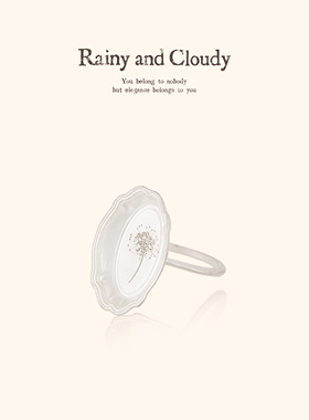 Rainy and Cloudy庄园系列｜椭圆 铃兰 曼珠沙华海棠珍珠餐盘戒指