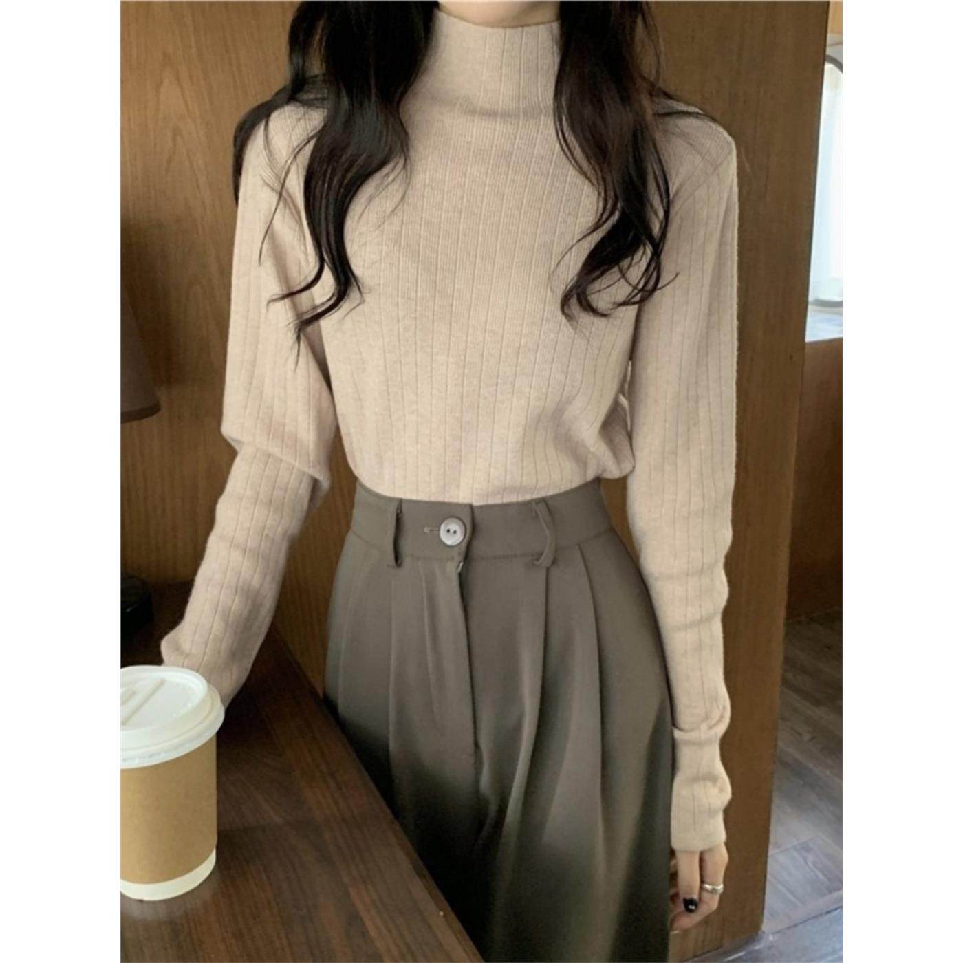 采购产品2025新的女底衬衫，秋冬半高领针织品，春季和秋季针织针,女装/女士精品,毛针织衫,淘宝优惠券,粉丝福利购,淘宝优惠卷