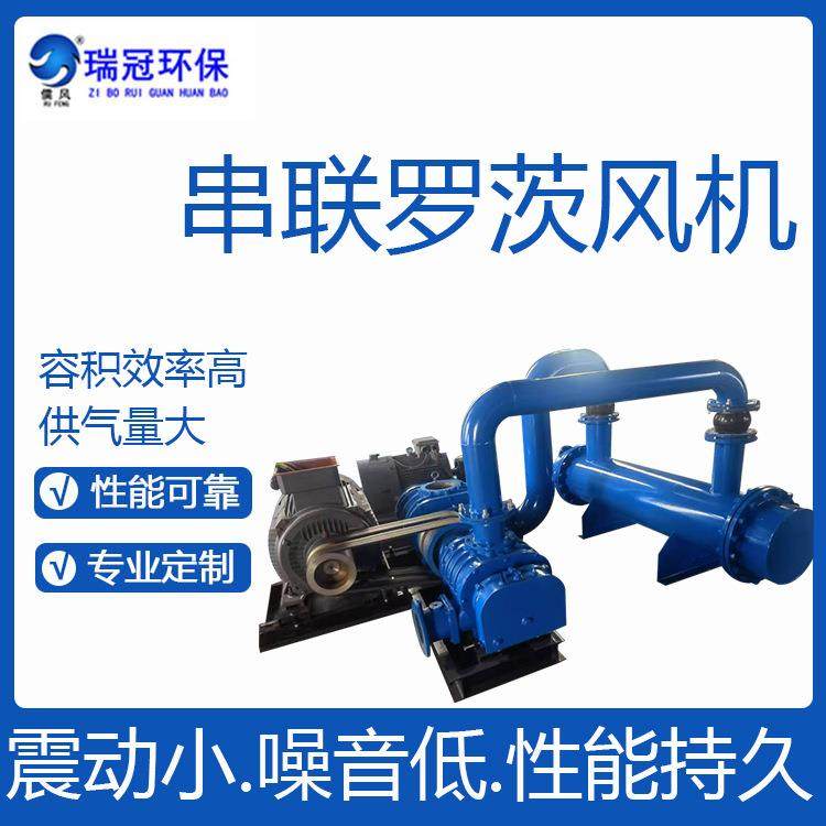 双极串联罗茨风机增氧机污水处理大功率高压罗茨鼓风机