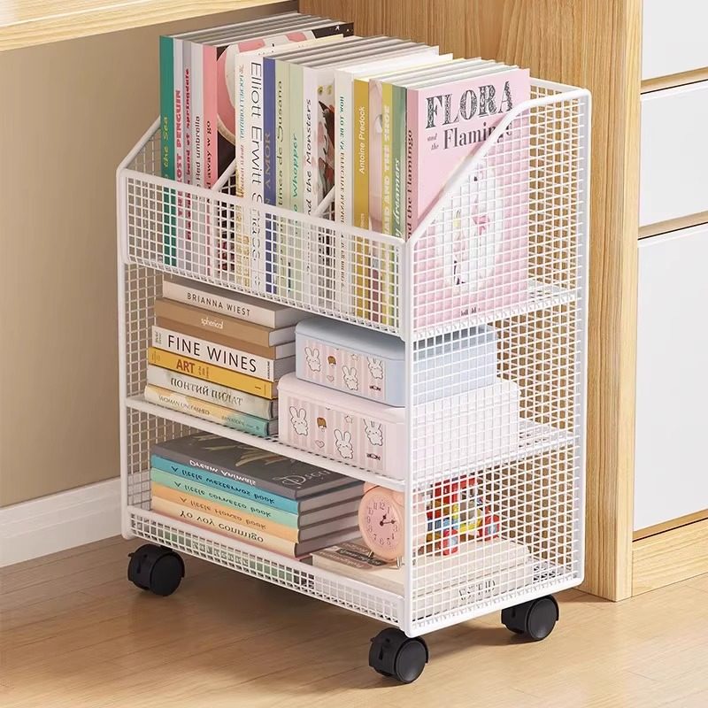 书架落地置物架可移动桌下大容量教室简易学生课桌边放书本收纳柜,住宅家具,儿童书架,淘宝优惠券,粉丝福利购,淘宝优惠卷