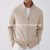 PTOFF 天丝绵羊毛 精密平织飞行夹克双罗纹领口通勤休闲外套男