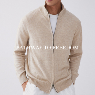 PTOFF【天丝绵羊毛】精密平织飞行夹克双罗纹领口通勤休闲外套男