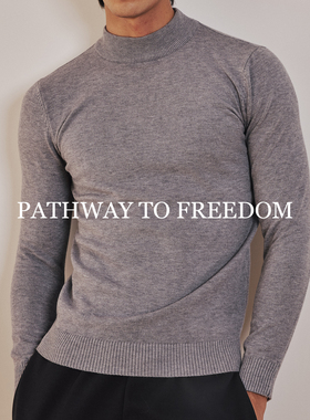 PTOFF 初秋基础款老钱风纯色圆领宽松高级感内搭长袖打底针织上衣