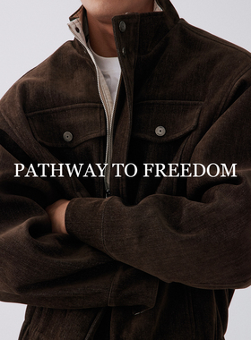 PTOFF雪尼尔天丝哈灵顿翻领纹理棉服秋冬款口袋廓形短款夹克外套