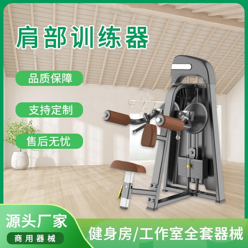 广州健身房专业健身器材肩部推举训练机坐姿铁片商用肩部训练器