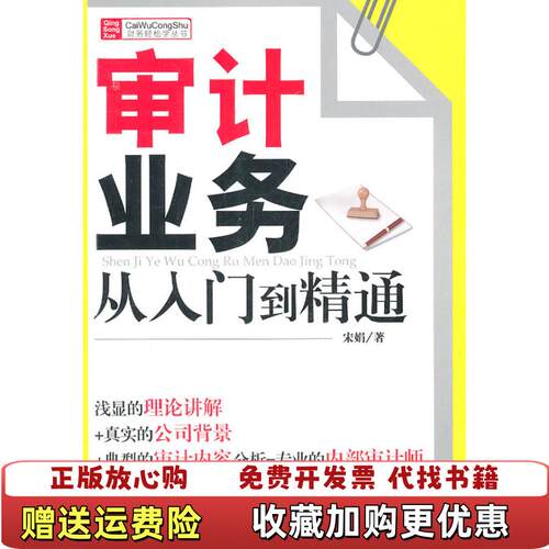【正版图书】审计业务从入门到精通宋娟著机械工业出版社9787111336792