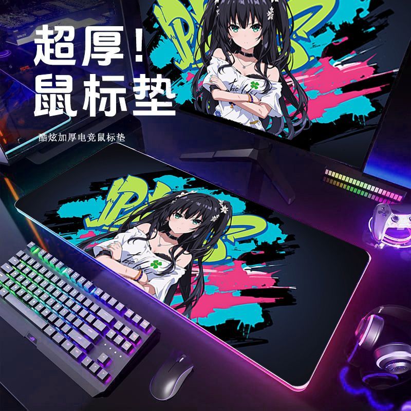 通用鼠标垫超大号电竞游戏键盘垫男生办公桌垫个性创意键盘桌垫子