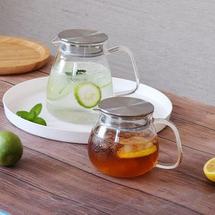 不锈钢过滤网茶壶茶具花茶冲茶器办公室高硼硅耐热玻璃家用煮茶壶
