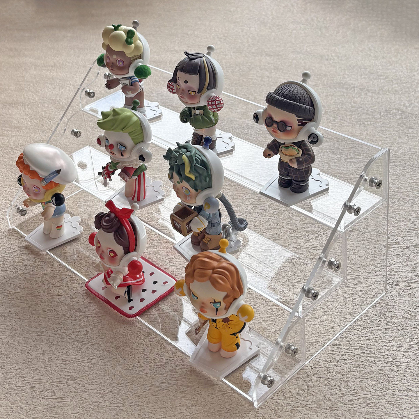 亚克力透明阶梯展示架盲盒收纳架首饰多层展台美妆多层收纳盒定制,收纳整理,手办收纳盒,淘宝优惠券,粉丝福利购,淘宝优惠卷