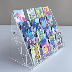 亚克力阶梯展示架多层手机壳货架卡牌卡砖透明收纳架小茶包样品架
