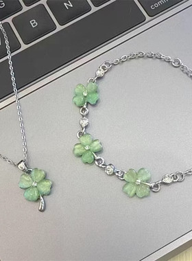 高级小众幸运四叶草手链女百搭