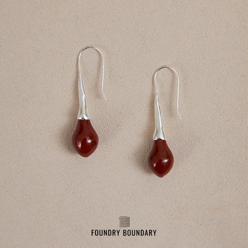 FOUNDRYBOUNDARY石榴珠耳坠