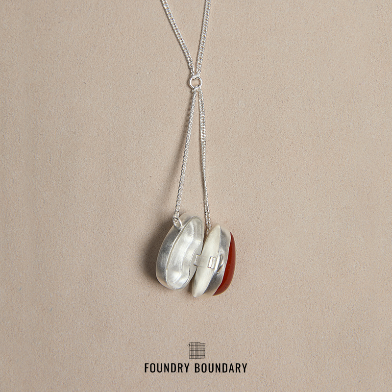 FOUNDRYBOUNDARY小贝果盒子项链