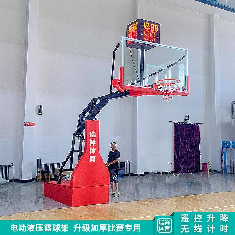 篮球架厂家液压升降篮球架体育场馆成人移动电动折叠篮球架