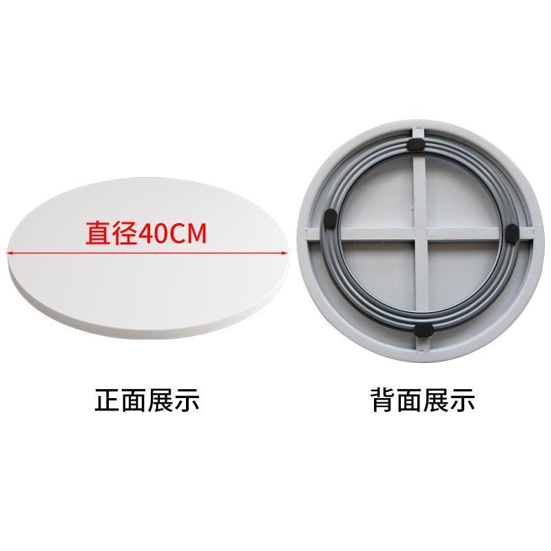 铁艺转盘圆形展示工作台底座轴承不锈钢转轮子芯重重打包插花艺师