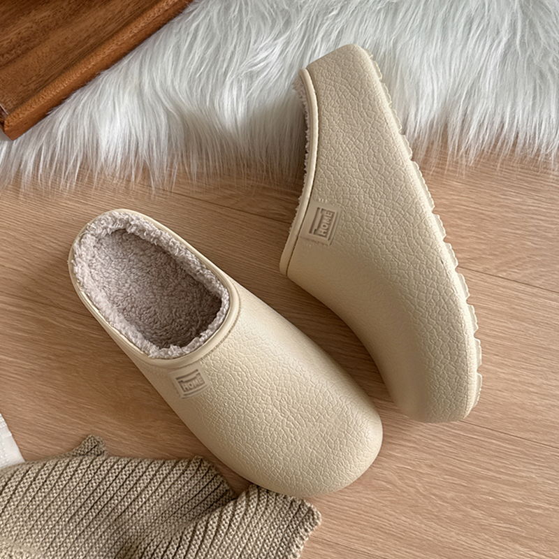 防水棉拖鞋女士2025冬新款室外厚底保暖室内家居EVA情侣棉鞋男