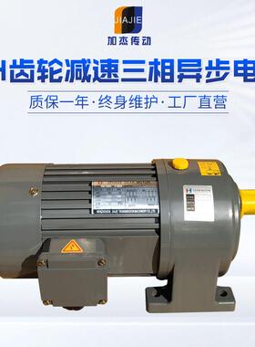CH32卧式齿轮减速机卧式三相电机小金刚小型交流齿轮马达减速电机