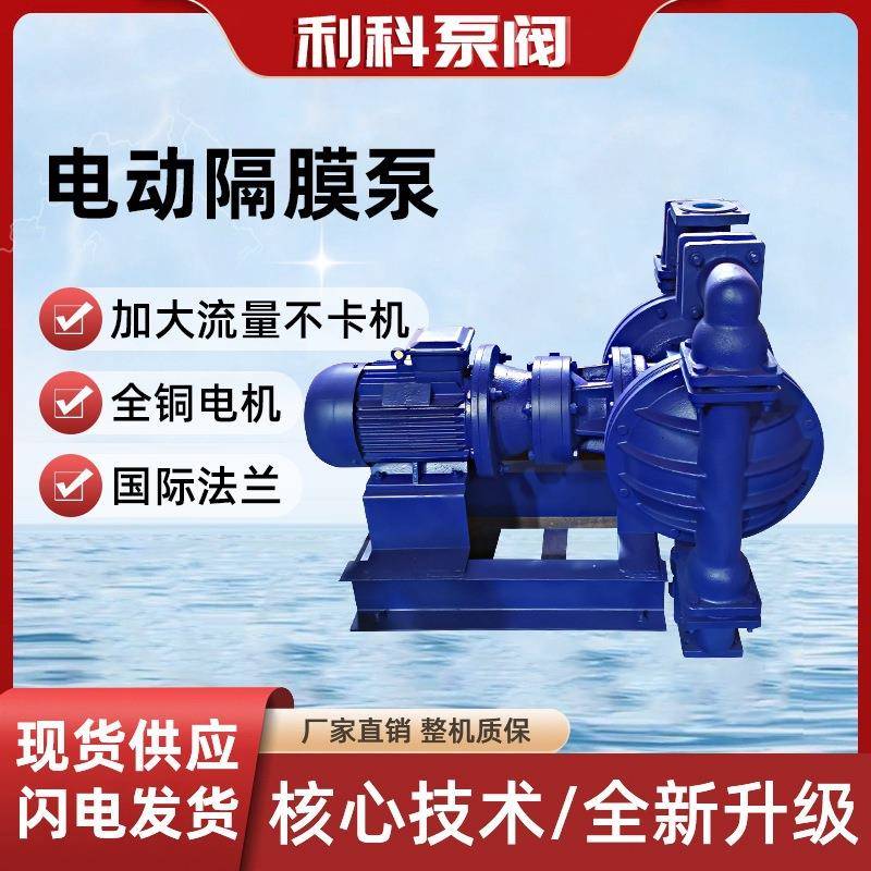 电动隔膜泵厂家直供DBY系列铸铁杂质输送泵污水泵耐腐蚀电动泵
