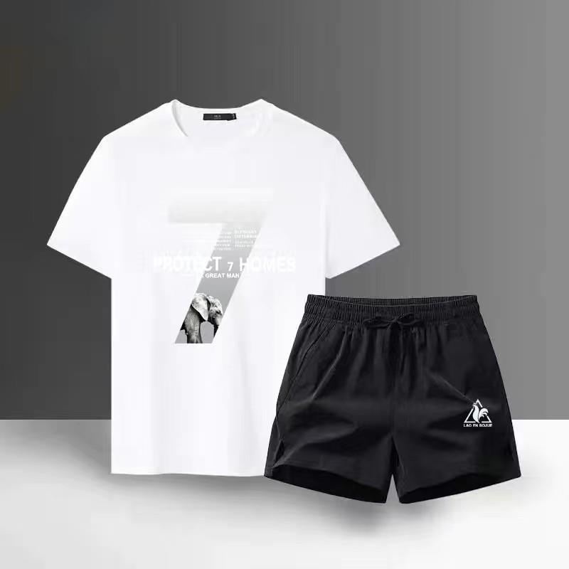 法国公鸡爆款套装男跑步短