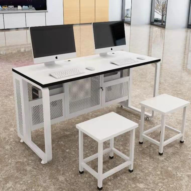 学校机房电脑桌微机桌单双人电脑培训桌中小学生老师办公电脑桌