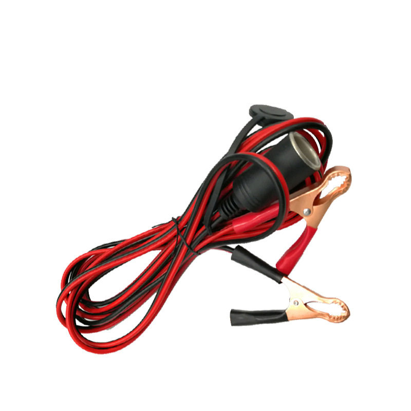 解除车载限流 汽车电瓶夹子转点烟器孔蓄电池连接线12V24V转接线
