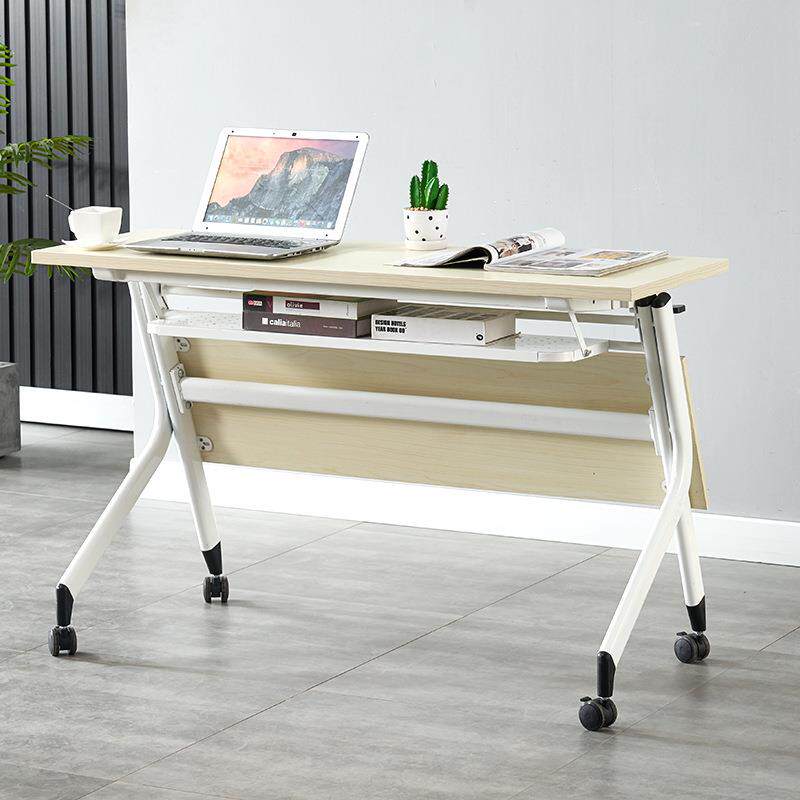 培训桌会议桌椅可折叠移动拼接多功能办公桌培训班长条双人桌