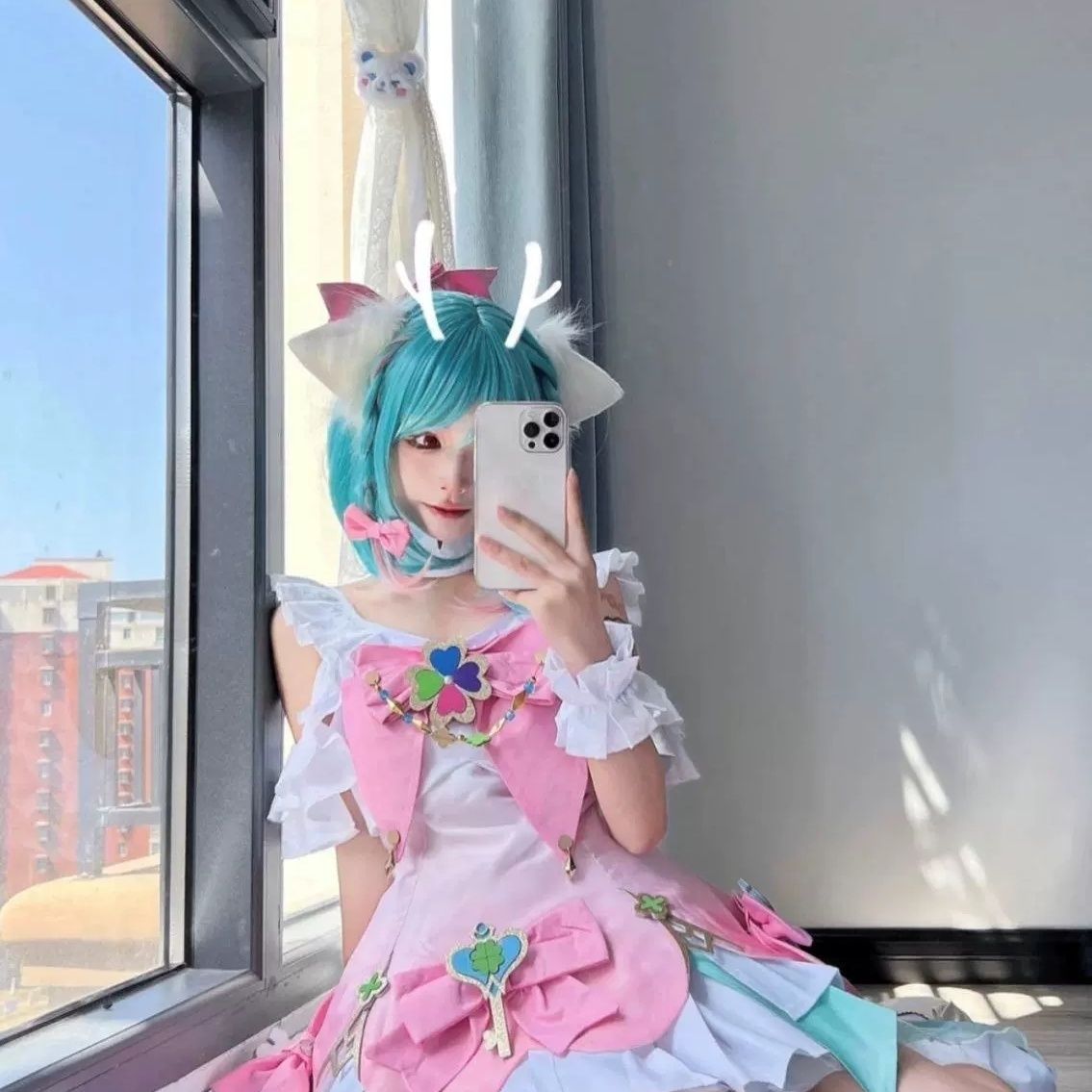 王者荣耀瑶cos服妹时之祈愿境愿