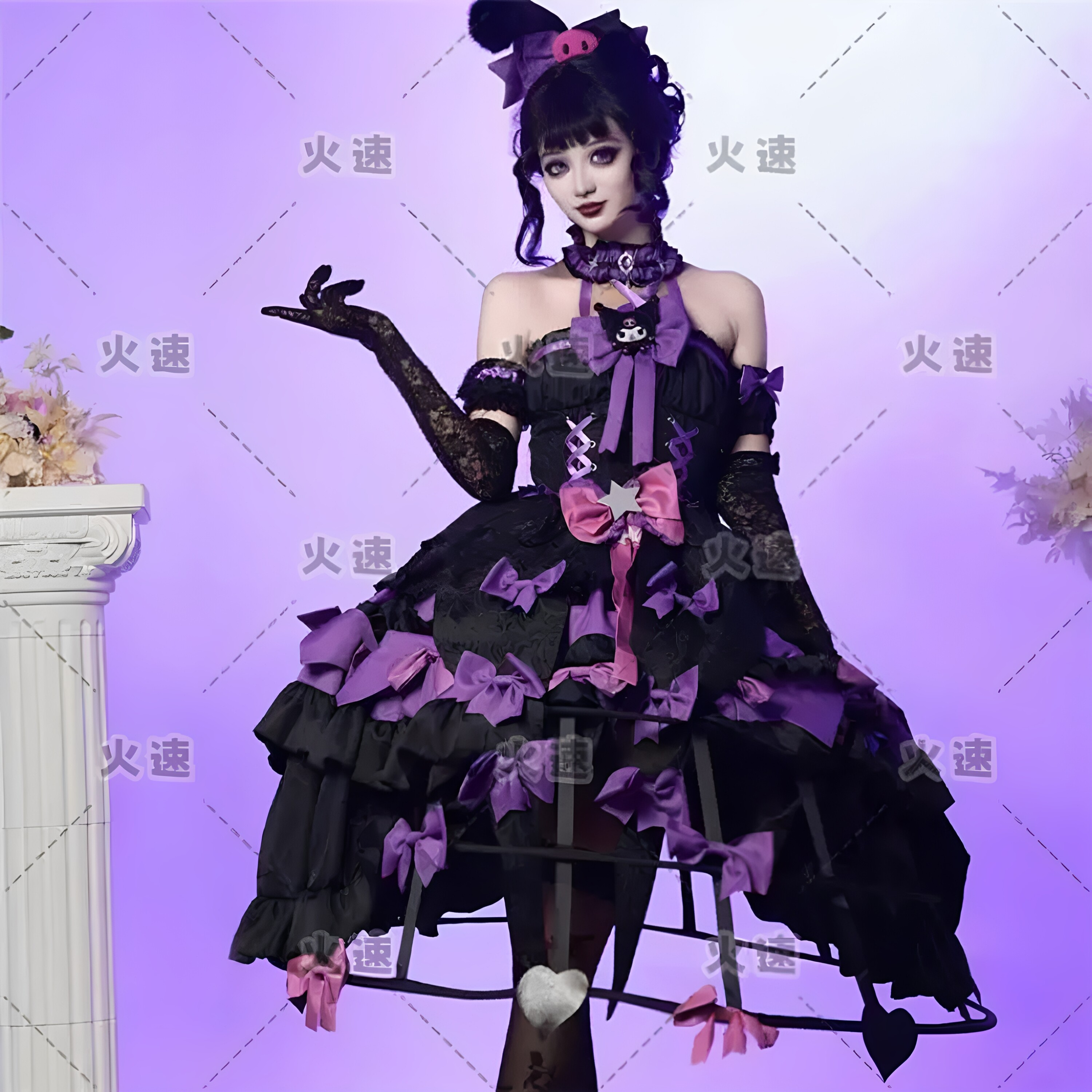 第五人格cos服三丽鸥大明星联动红夫人cosplay洛丽塔女装cos图片