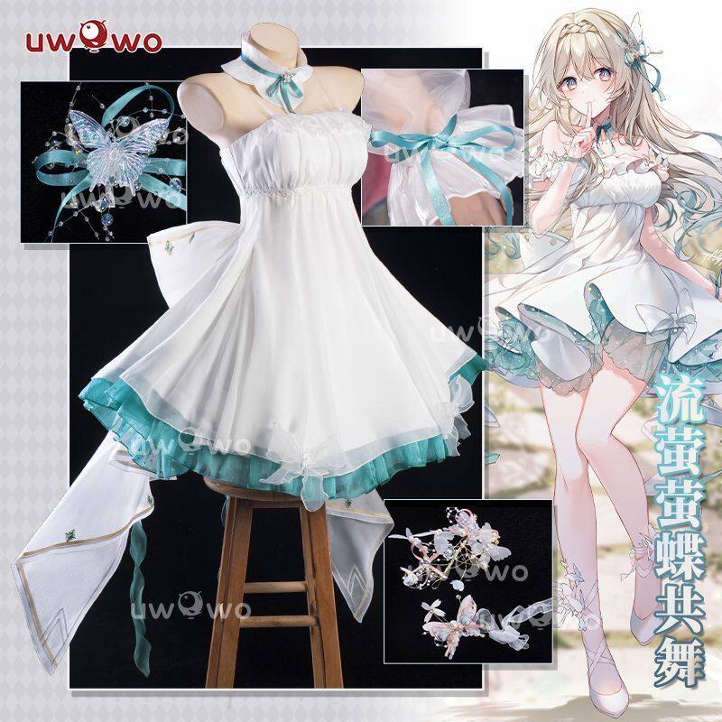 崩坏 星穹铁道cosplay 流萤 萤蝶共舞 cos 服装女同人