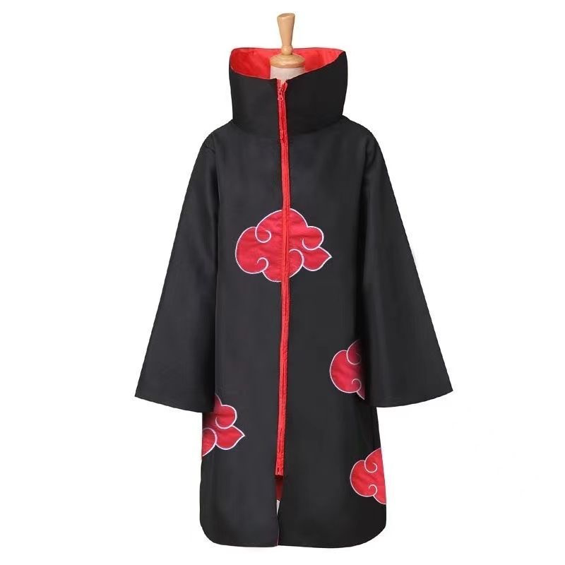 火影忍者cos服晓组织披风cos服周边风衣红云袍佩恩COS科目三衣服