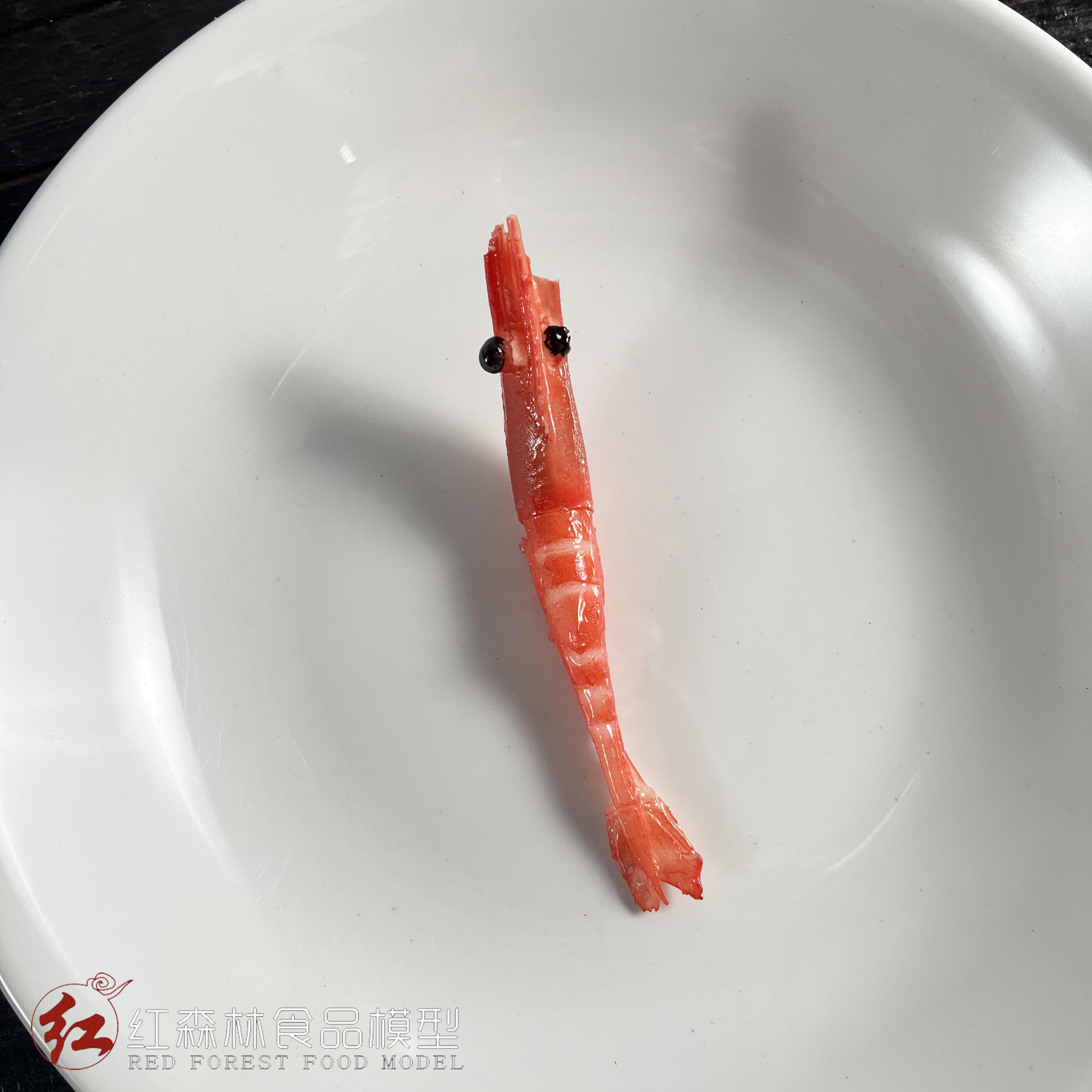 甜虾食品模型厨房样品菜餐厅摆件酒店装饰