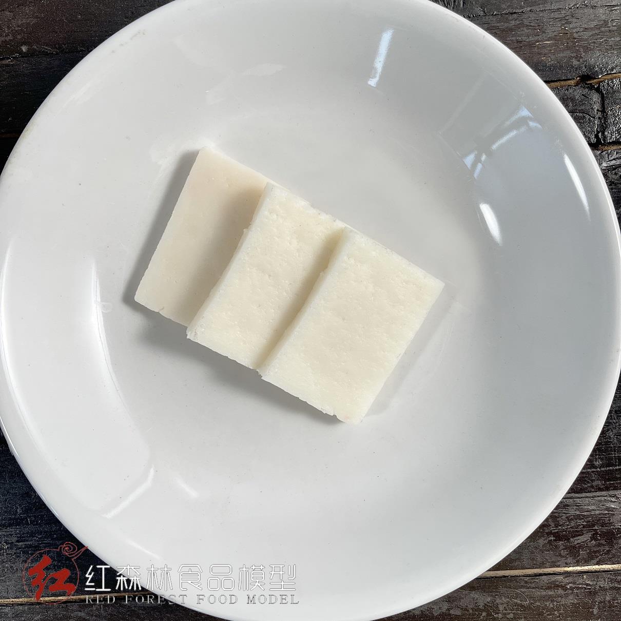 豆腐片食品模型厨房样品菜酒店装饰餐厅摆件