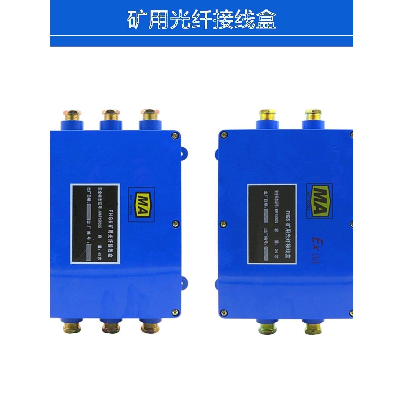 2进2出矿用防爆光纤接线盒Fhg4 4路24芯光纤接线盒Fhg6