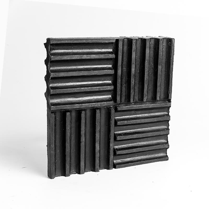 黑色工业橡胶减震垫空调机械冲床风机设备防震防滑隔音垫脚方块