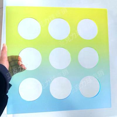 儿童攀爬架配件亚克力渐变彩色洞洞板装饰板管道周边亚克力太空舱