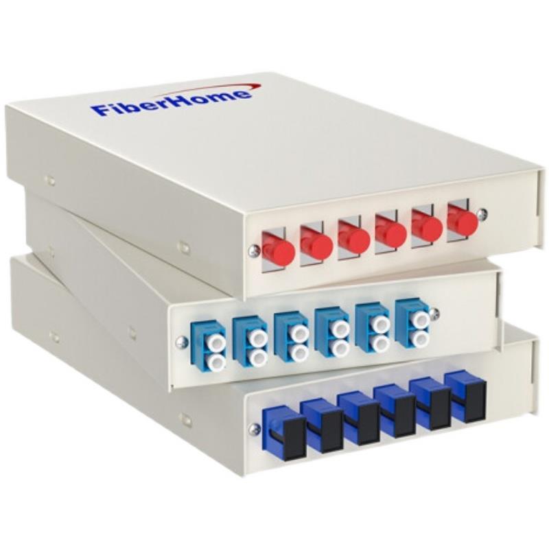 烽火通信4/6/8/12口光纤终端盒壁挂式尾纤光缆熔接盒盘SC/FC/LC口