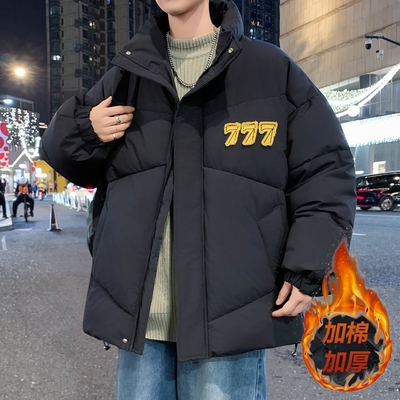 立领棉衣外套男士冬季2025新款爆款羽绒棉服青少年加厚防寒棉袄子