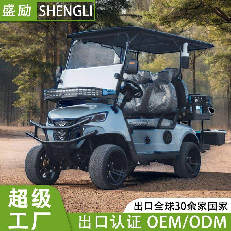 车四轮出口北美48v-72v锂电4-6座游览摆渡高尔夫球车电动高尔夫车