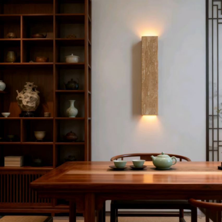 设计师款大理石壁灯轻奢意式极简现代轻奢别墅售楼处酒店背景墙灯