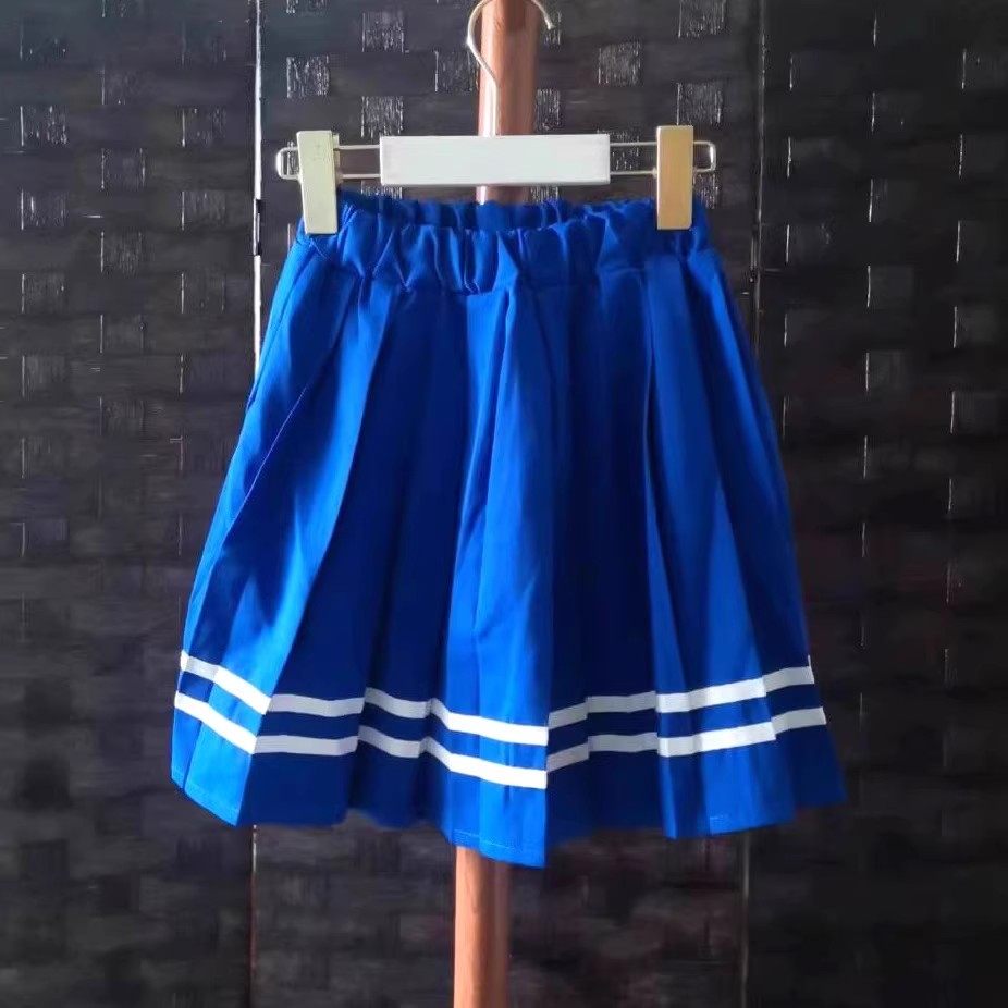 084断码清仓女童春秋学院风JK制服半身裙小童夏季海军风百褶裙子