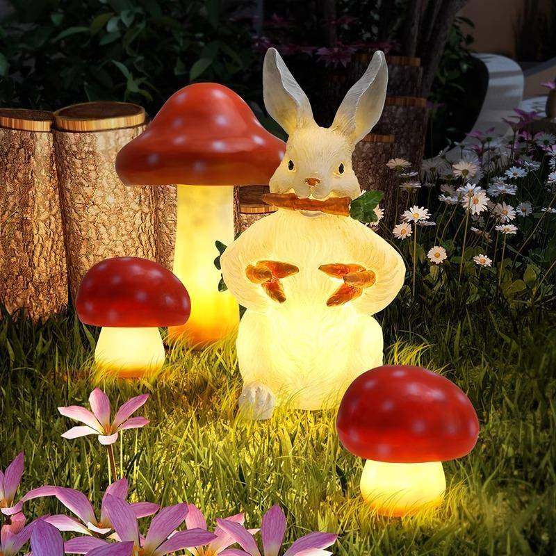 太阳能发光兔子灯动物灯户外防水造型庭院园林公园景区草坪灯,家装灯饰光源,景观庭院灯饰,淘宝优惠券,粉丝福利购,淘宝优惠卷