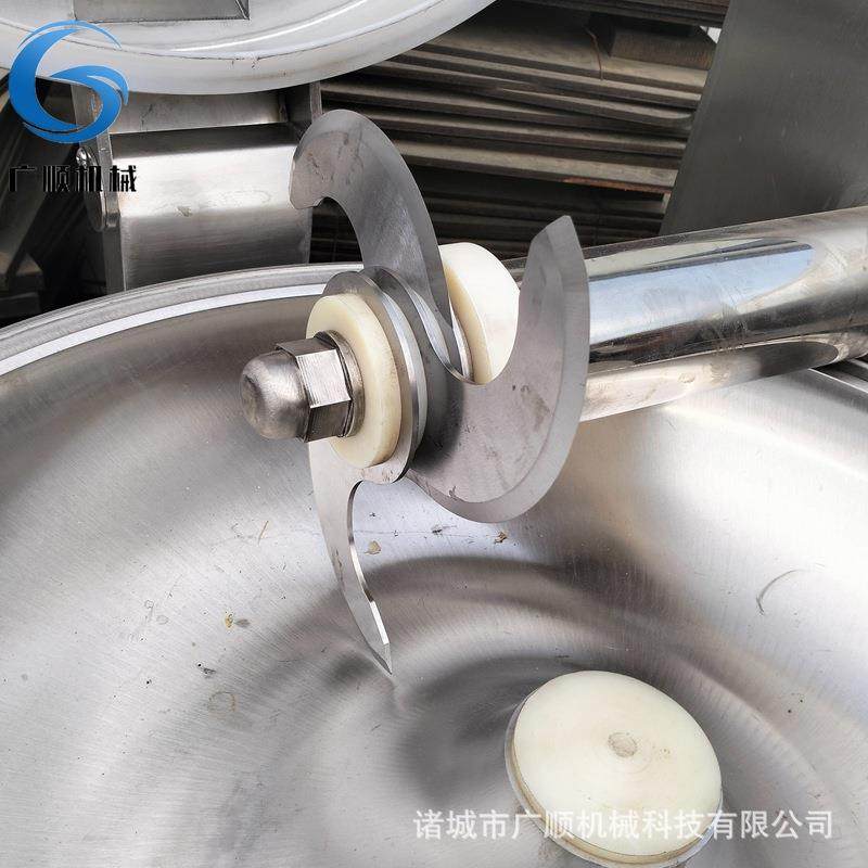 不锈钢斩拌机变频调速鱼丸鱼糜斩切乳化设备果蔬肉类切碎机