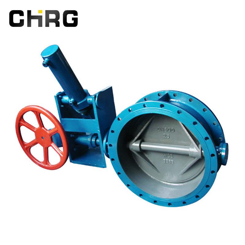 D343W-10P大口径三偏心硬密封不锈钢法兰蝶阀型号规格多样