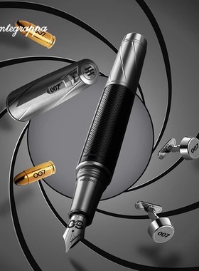 意大利Montegrappa/万特佳原装进口钢笔新款限量款007 SPYMASTER DUO间谍大师二人组高端高档商务礼盒墨水笔